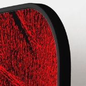 Red Horse Mane Abstract Pickleball Paddle (Links Detail)