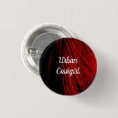 Red Horse Mane Abstract Pin Button (Voorkant /achterkant)
