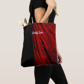 Red Horse Mane Abstract Quote Canvas tas (Dichtbij)