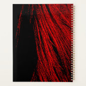 Red Horse Mane Abstracte dagelijkse planner (Achterkant)