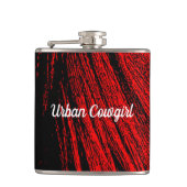 Red Horse Mane Abstracte Drink kolf Heupfles (Voorkant)