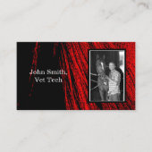 Red Horse Mane Abstracte foto Visitekaartjes (Voorkant)