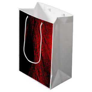 Red Horse Mane Abstracte geschenktas Medium Cadeauzakje