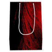 Red Horse Mane Abstracte geschenktas Medium Cadeauzakje (Achterkant)