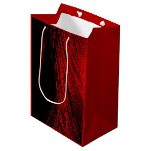 Red Horse Mane Abstracte geschenktas Medium Cadeauzakje