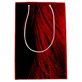 Red Horse Mane Abstracte geschenktas Medium Cadeauzakje