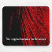 Red Horse Mane Abstracte Muismat (Voorkant)