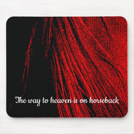 Red Horse Mane Abstracte Muismat (Voorkant)