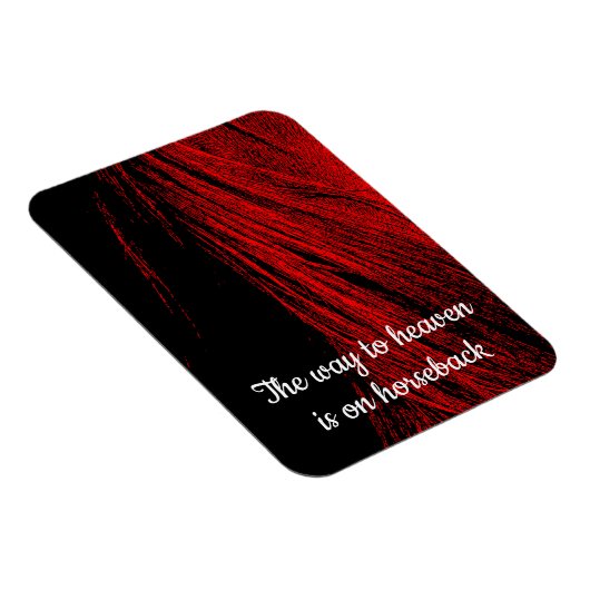 Red Horse Mane Abstracte soepele magneet (Rechterzijde)