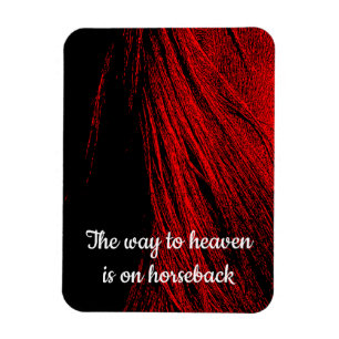 Red Horse Mane Abstracte soepele magneet