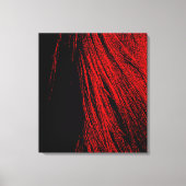 Red Horse Mane Abstracte Stretched Canvas Print (Voorkant)