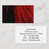 Red Horse Mane Abstracte Visitekaartjes (Voorkant / Achterkant)