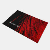 Red Horse Mane Abstracte welkomstmat Deurmat (Schuin)