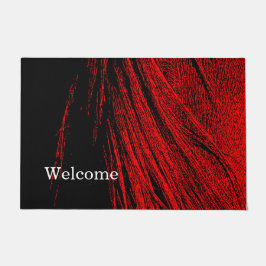 Red Horse Mane Abstracte welkomstmat Deurmat
