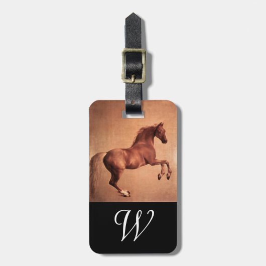RED HORSE Monogram Bagagelabel (Voorkant verticaal)