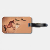 RED HORSE Monogram Bagagelabel (Achterkant horizontaal)