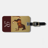 RED HORSE Monogram Bagagelabel (Voorkant horizontaal)