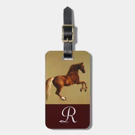 RED HORSE Monogram Bagagelabel (Voorkant verticaal)