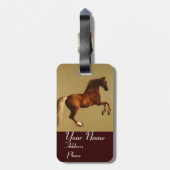 RED HORSE Monogram Bagagelabel (Achterkant verticaal)