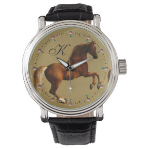 RED HORSE MONOGRAM HORLOGE
