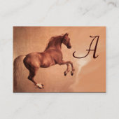 RED HORSE Monogram Visitekaartje (Achterkant)