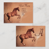 RED HORSE Monogram Visitekaartje (Voorkant / Achterkant)