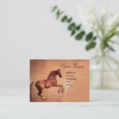 RED HORSE Monogram Visitekaartje (Staand voorkant)