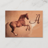 RED HORSE Monogram Visitekaartje (Achterkant)