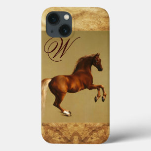 RED HORSE Parchment Monogram Case-Mate iPhone Case