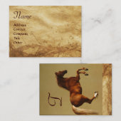 RED HORSE Parchment Monogram Visitekaartje (Voorkant / Achterkant)