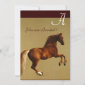 RED HORSE Party Felt paper Kaart (Voorkant)