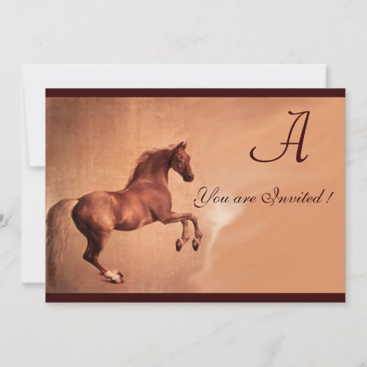 RED HORSE Party Gold Metallic Kaart (Voorkant)