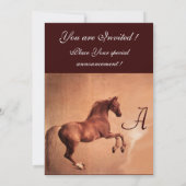 RED HORSE Party Gold Metallic Kaart (Achterkant)