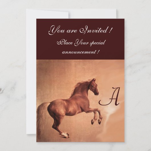 RED HORSE Party Gold Metallic Kaart (Achterkant)