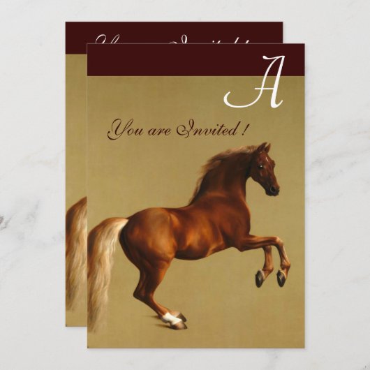 RED HORSE Party Kaart (Voorkant / Achterkant)