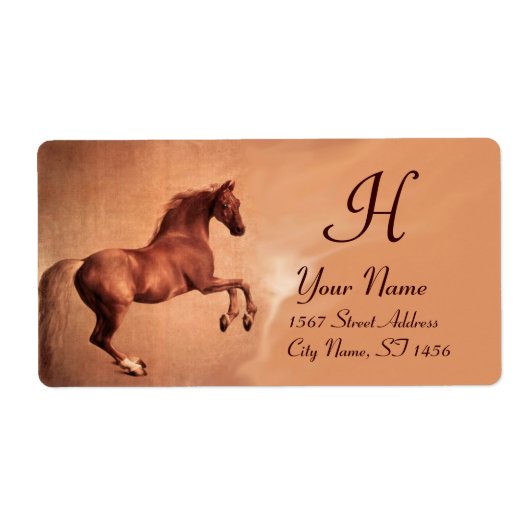 RED HORSE, roze Etiket (Voorkant)