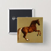 RED HORSE VIERKANTE BUTTON 5,1 CM (Voorkant /achterkant)