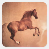 RED HORSE VIERKANTE STICKER (Voorkant)