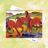 Red Horses Franz Marc Briefkaart