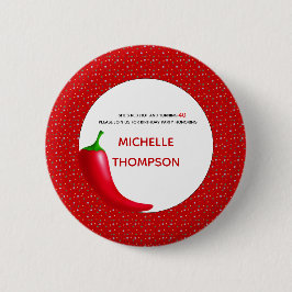 Red Hot 40th Birthday Button