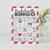 Red Hot Bachelorette Bingo, partijspel, uitdaging Kaart (Staand voorkant)