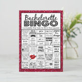 Red Hot Bachelorette Bingo, partijspel, uitdaging Kaart (Staand voorkant)