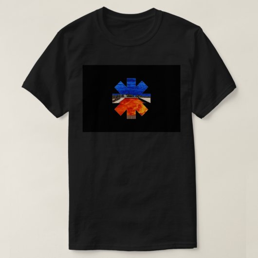 Red hot blue fire-masker t-shirt (Design voorkant)