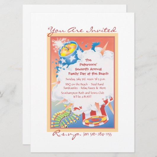 Red Hot & Blue Kaart (Voorkant / Achterkant)