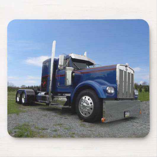 Red Hot & Blue Kenworth Mousepad Muismat (Voorkant)