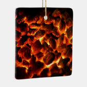 Red Hot Burning Coals Keramisch Ornament (Rechts)