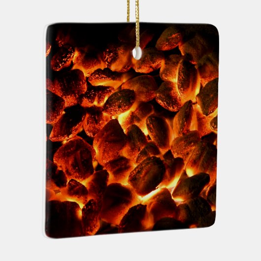 Red Hot Burning Coals Keramisch Ornament (Rechts)