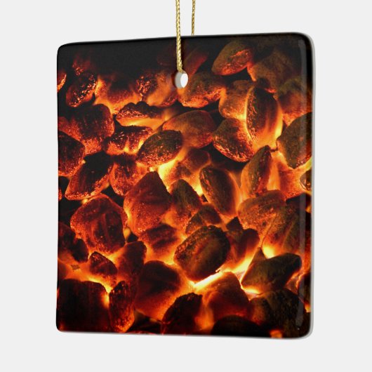 Red Hot Burning Coals Keramisch Ornament (Links)