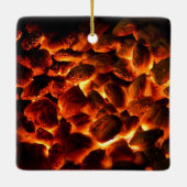 Red Hot Burning Coals Keramisch Ornament (Achterkant)