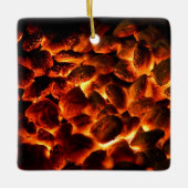 Red Hot Burning Coals Keramisch Ornament (Voorkant)